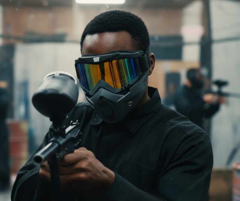 Full Face Gel Soft Defense Mask Full Coverage Black